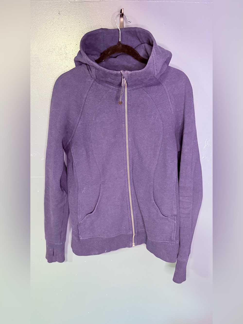 lululemon athletica blue scuba Hooded Full-Zip Sweater Jacket